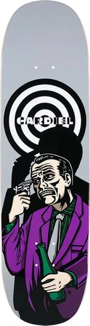 Black Label John Cardiel Breaking Point Grey deck
