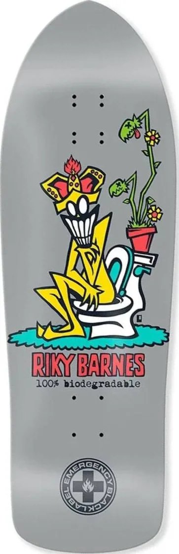 Black Label Riky Barnes 100% BIODEGRADABLE (Metallic Silver, Dip) deck
