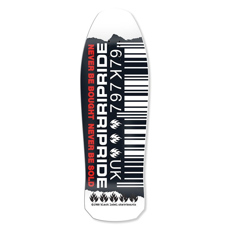 Black Label Ripride Skateshop Barcode 12XU deck