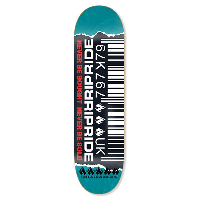 Black Label Ripride Skateshop Barcode deck