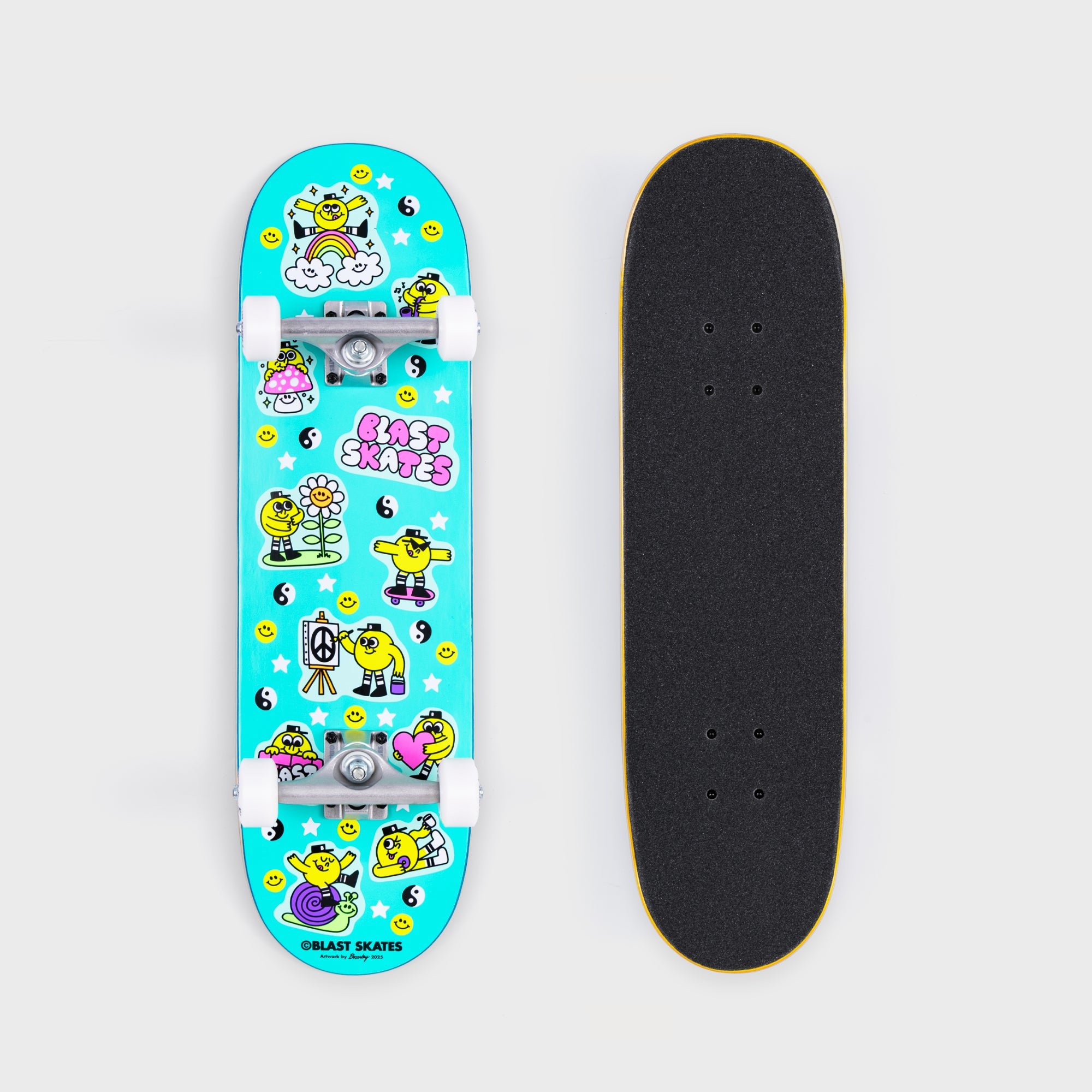 Blast Gr8 Times (Neon Teal) deck