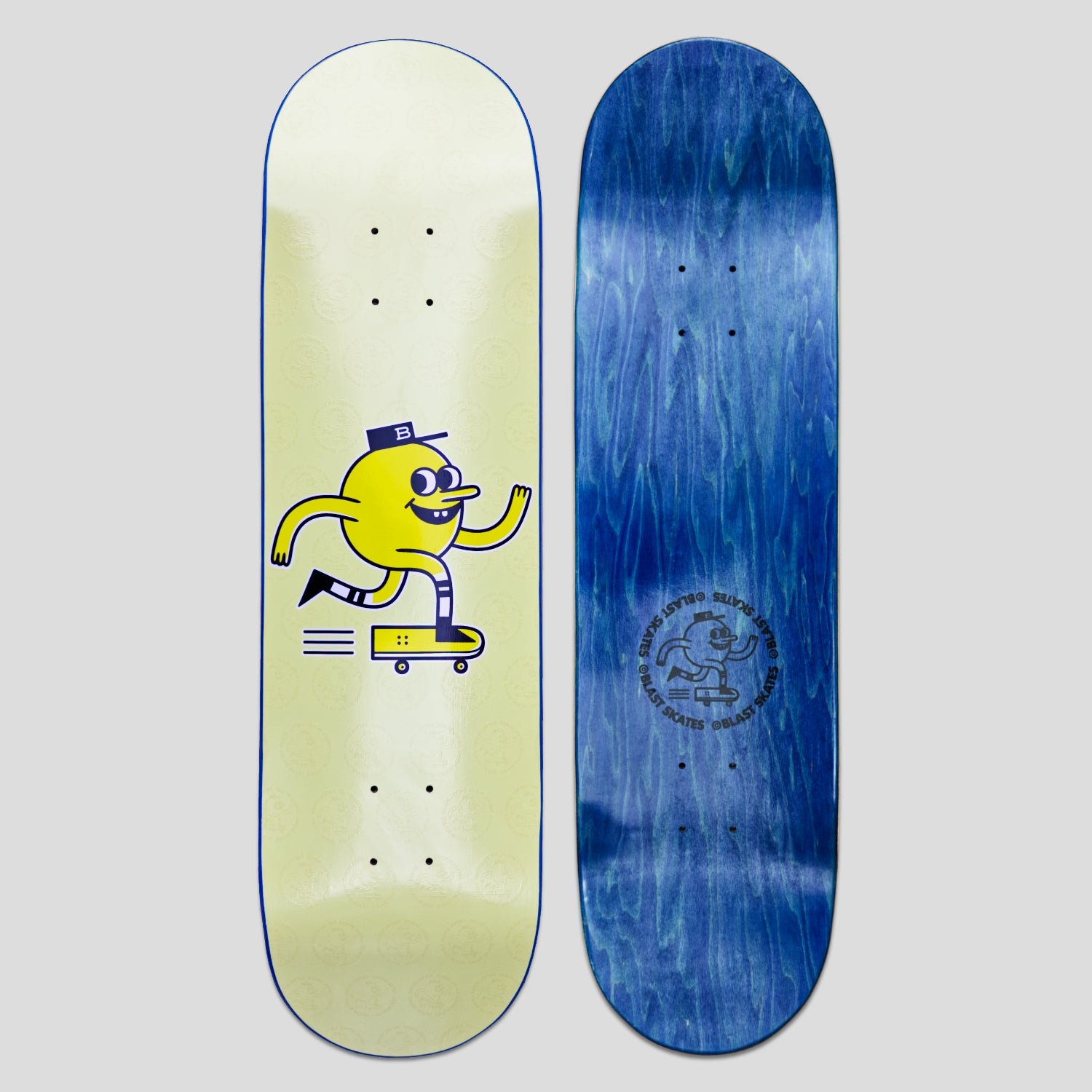 Blast Pastel Deboss Mascot Logo deck