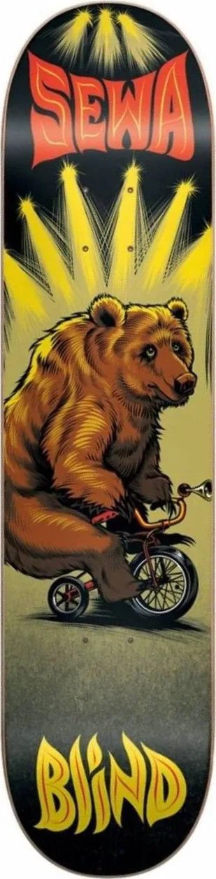 Blind Sewa Bear On Bike deck