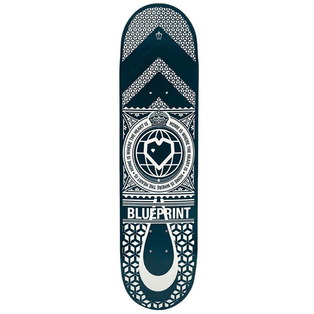 Blueprint Home Heart Navy (Silver) deck