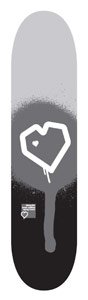 Blueprint Spray Heart – grey/black deck
