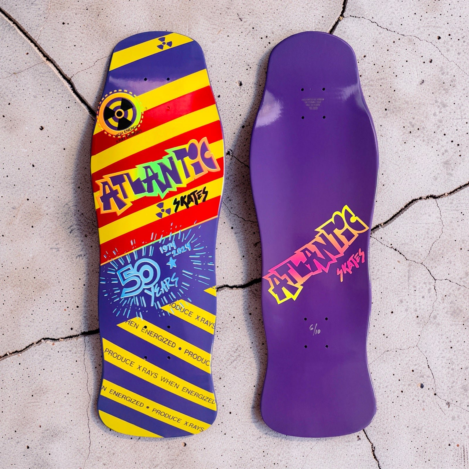 Brand-X Atlantic Skates 50th Anniversary Commemorative deck