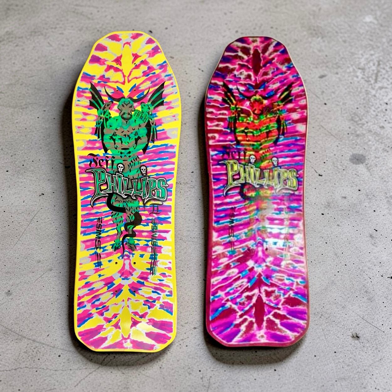 Brand-X Jeff Phillips TIE DYE DEMON deck