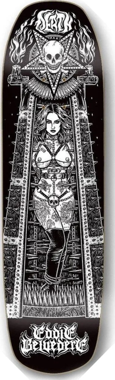 Death Skateboards Belvedere Maiden Pool Shape deck