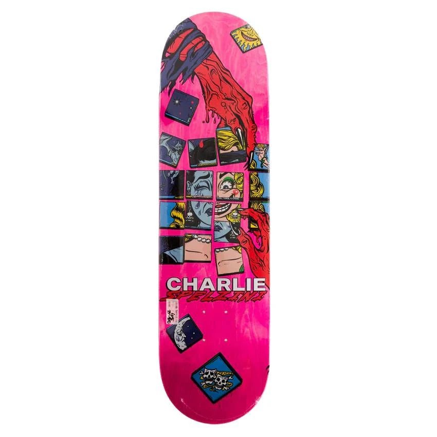 Death Skateboards Interchangeable (Charlie Spelzini) (Pink) deck