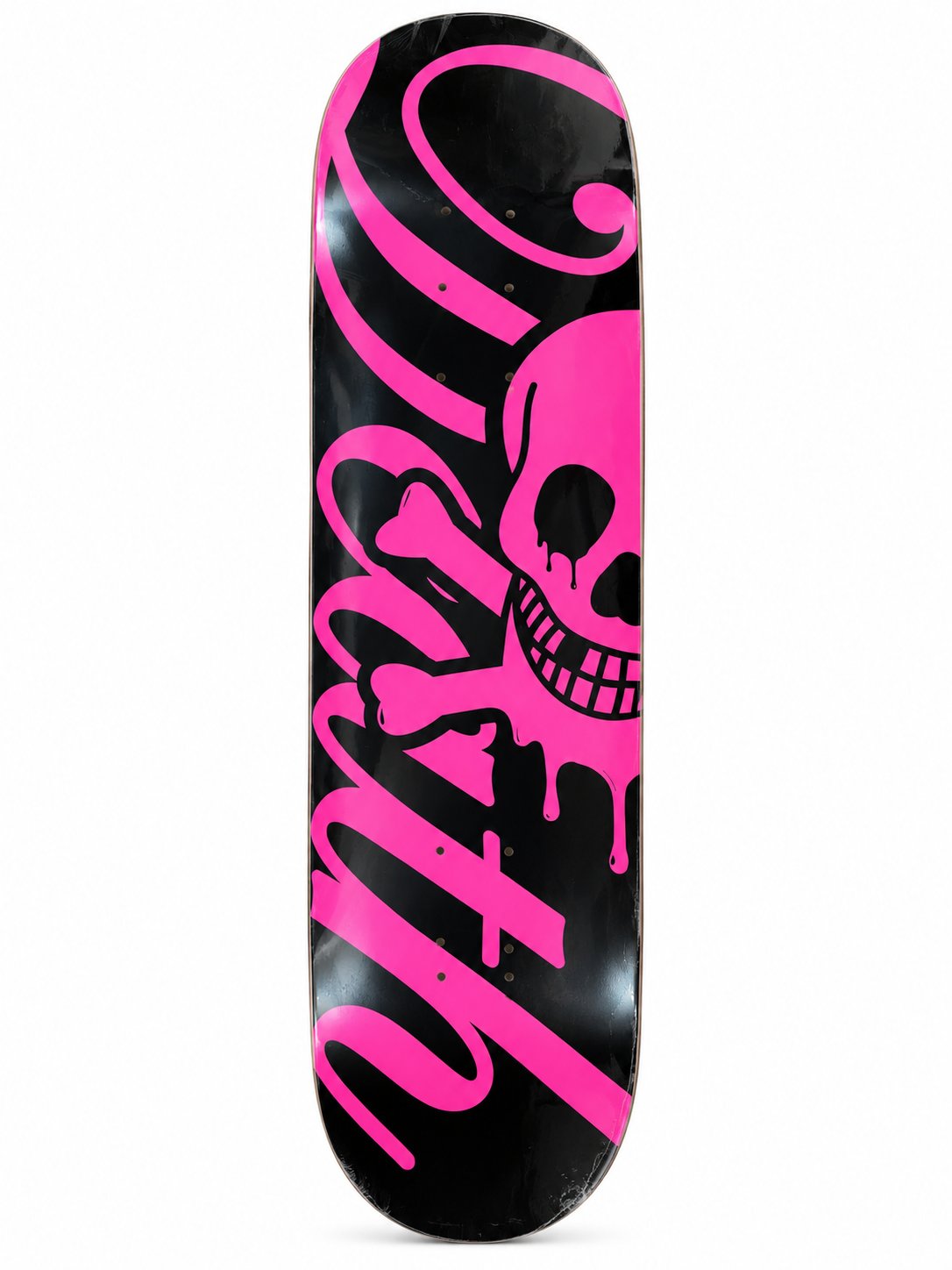 Death Skateboards Script Logo (Black Pink) deck