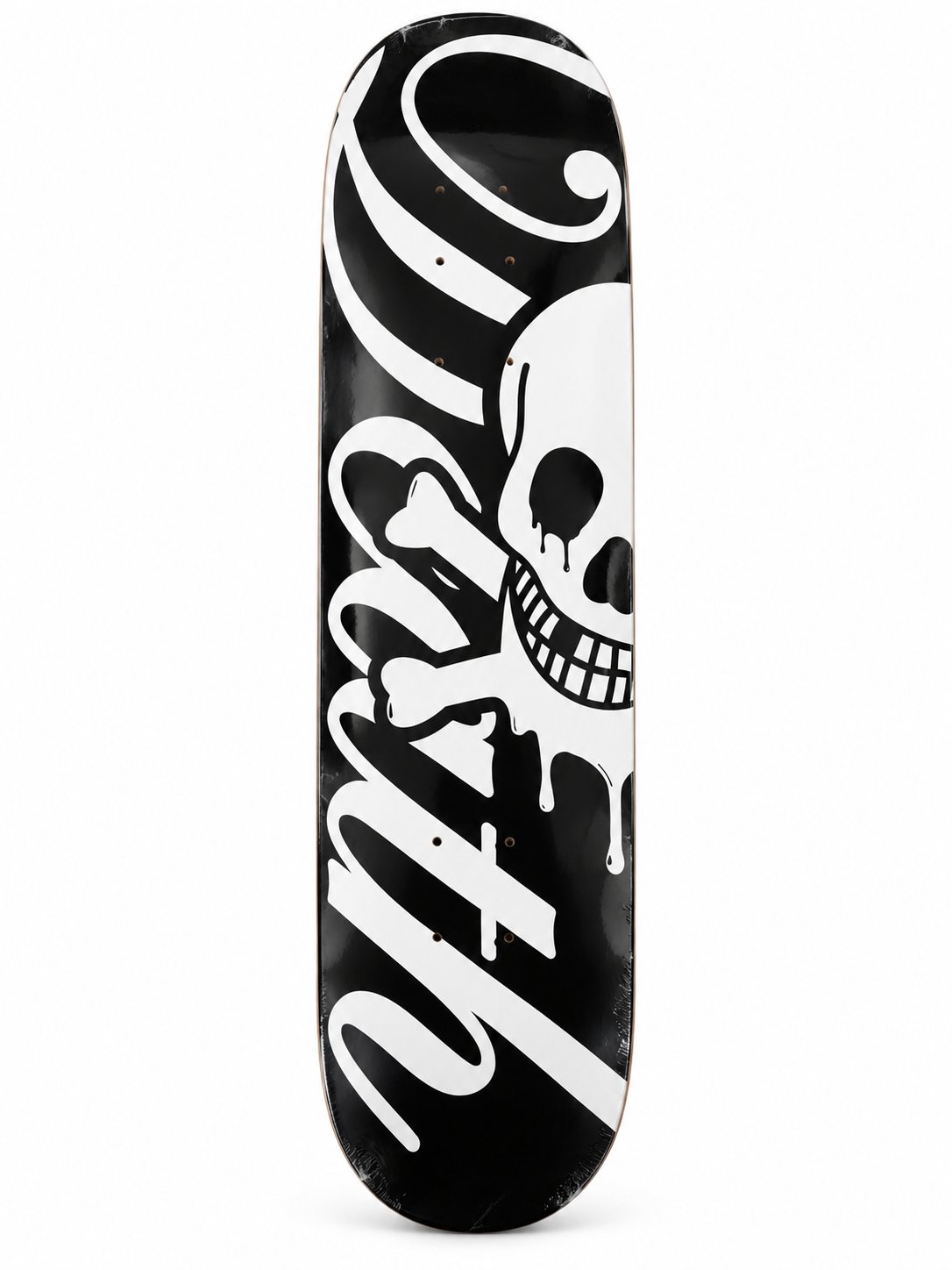 Death Skateboards Script Logo (Black White) deck