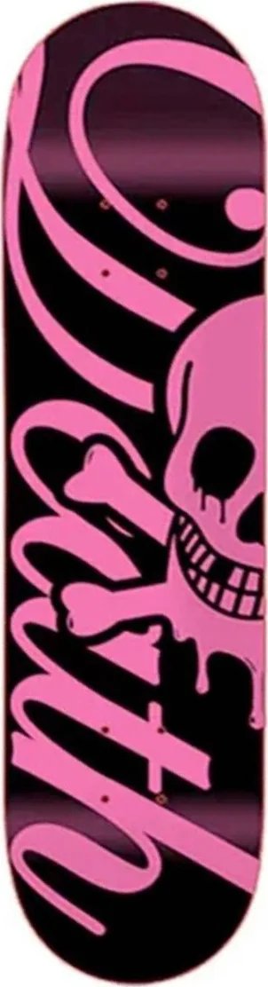 Death Skateboards Script (PopsicleÂ²) Black/Pink deck