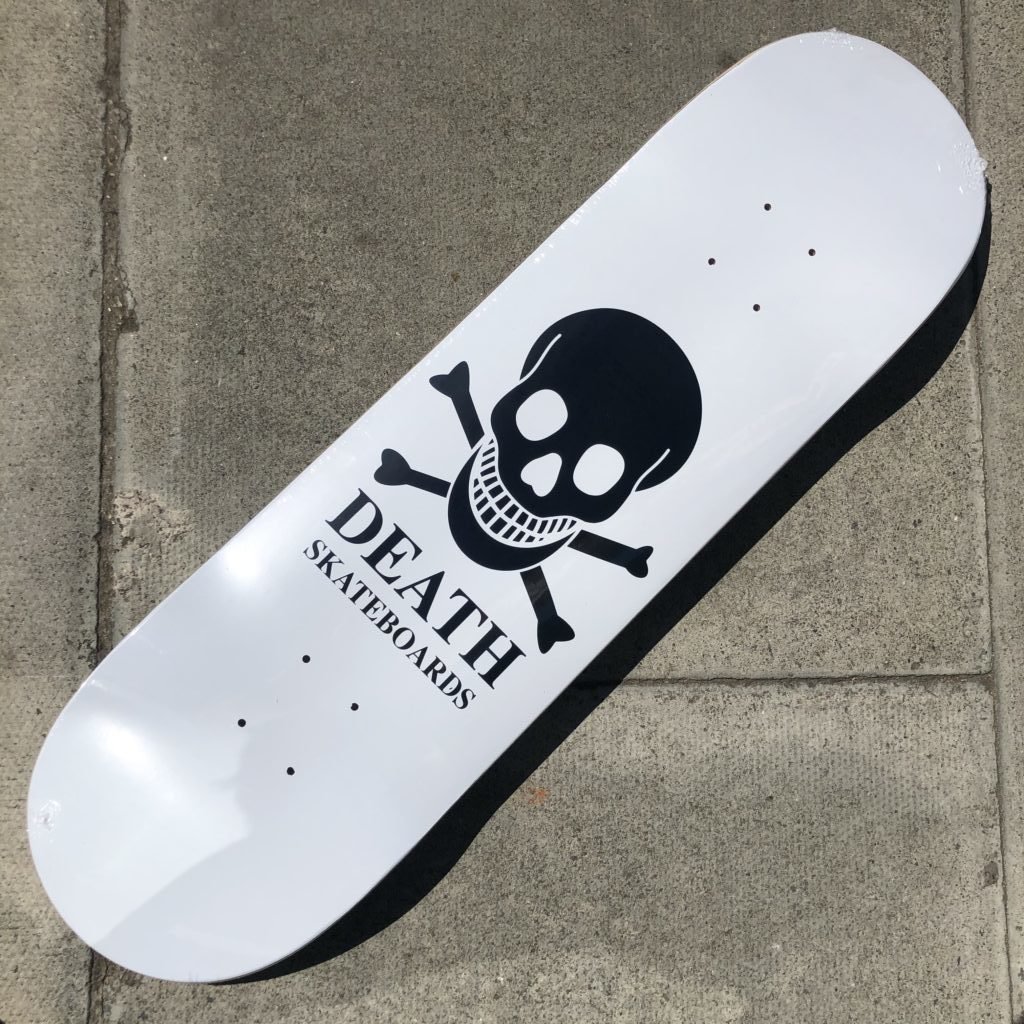 Death Skateboards Skull Logo (White) deck