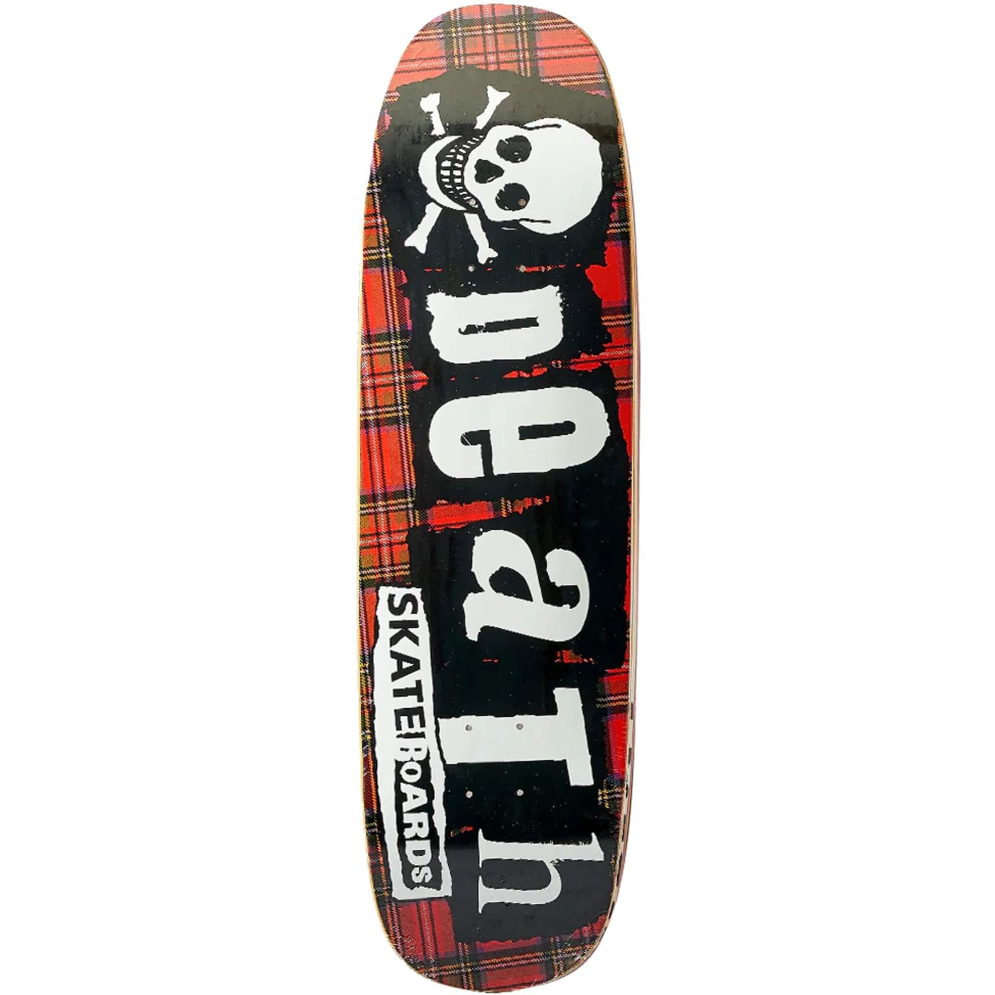 Death Skateboards Tartan Square Nose Pool Shape deck