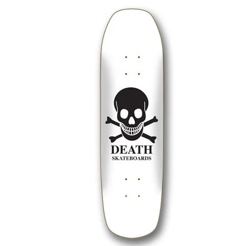 Death Skateboards WHITE OG SKULL (long nose pool shape) (Copy) deck