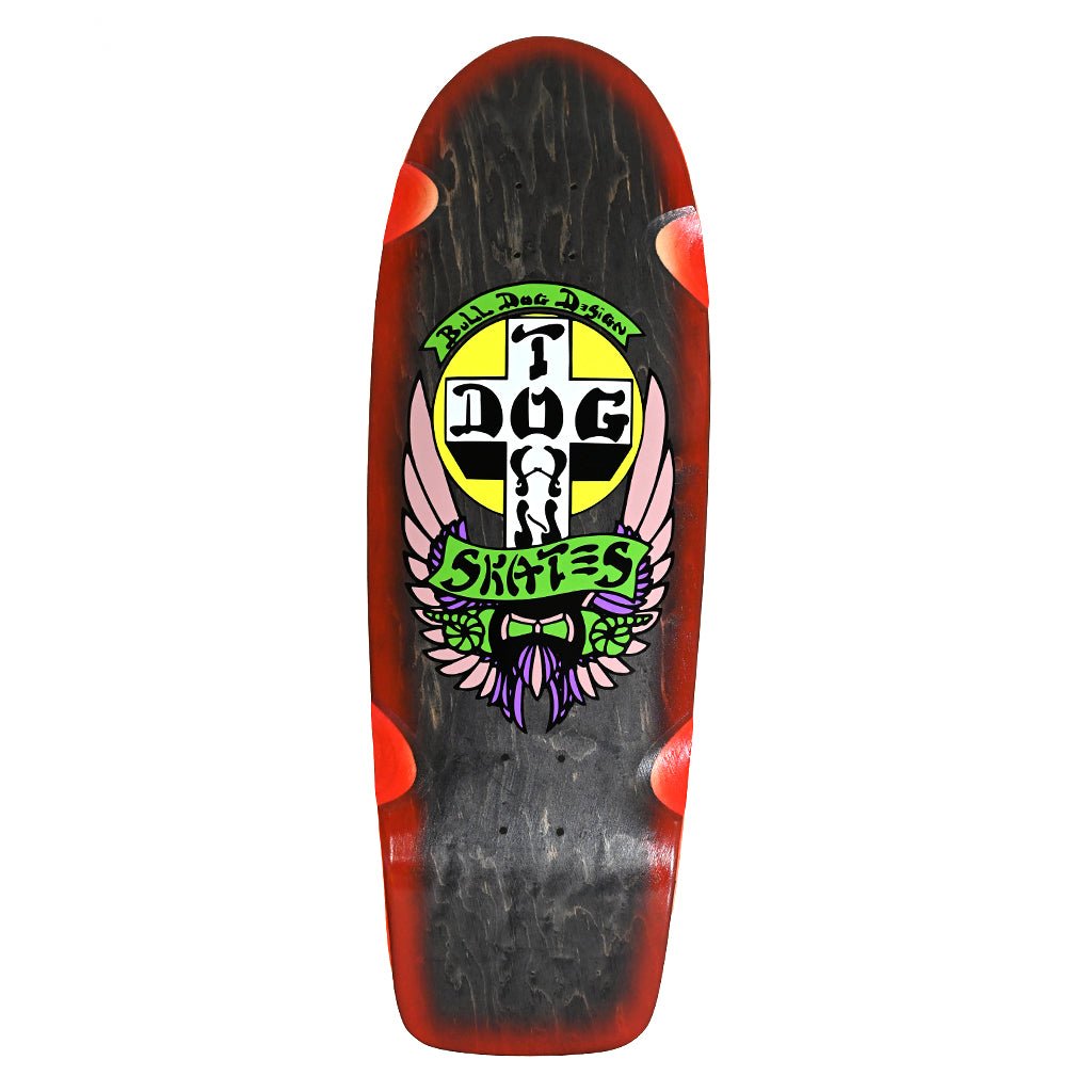 Dogtown Bull Dog OG 70s Rider Red Fade Assorted Stain deck