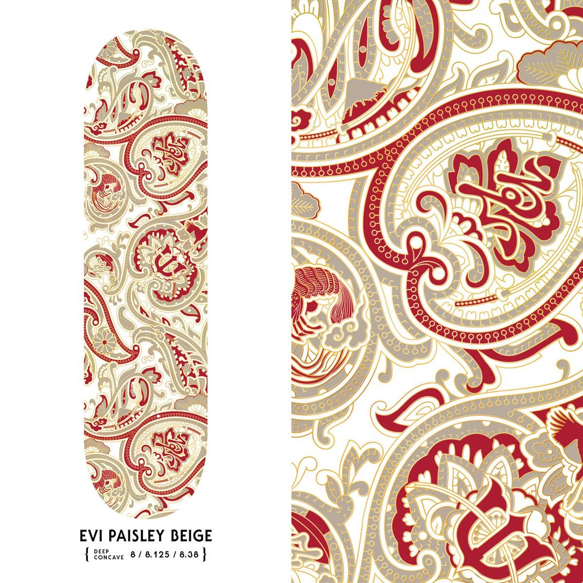 Evisen Paisley Beige deck