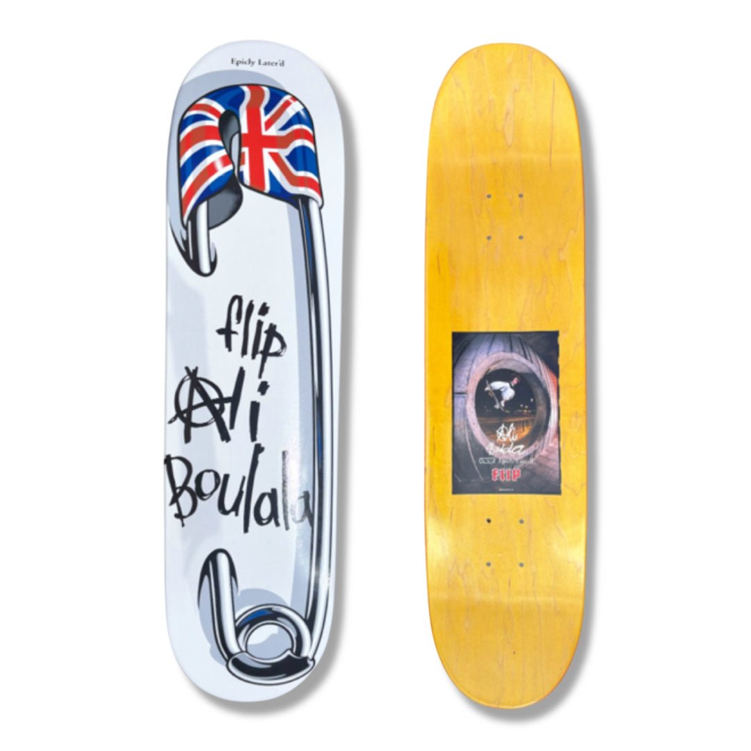 Flip Ali Boulala safety pin mellow 90's concave deck