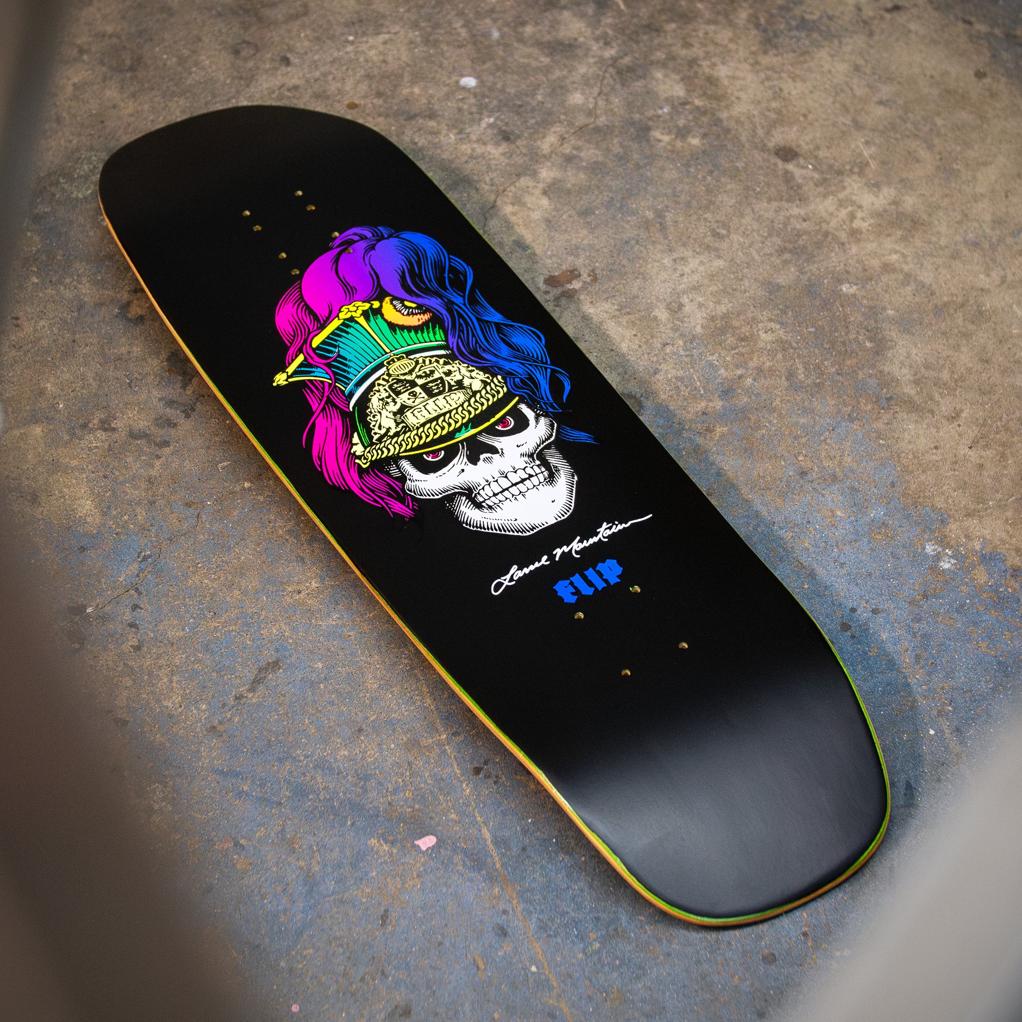 Flip Neon Screenprinted Brigadier - Lance Mountain - Ws deck