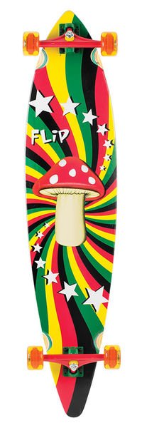 Flip Rasta Shroom Pinner Tail Cruzer deck