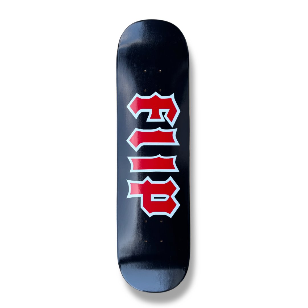 Flip Team Canceled Logo Black/Red Full Shape deck
