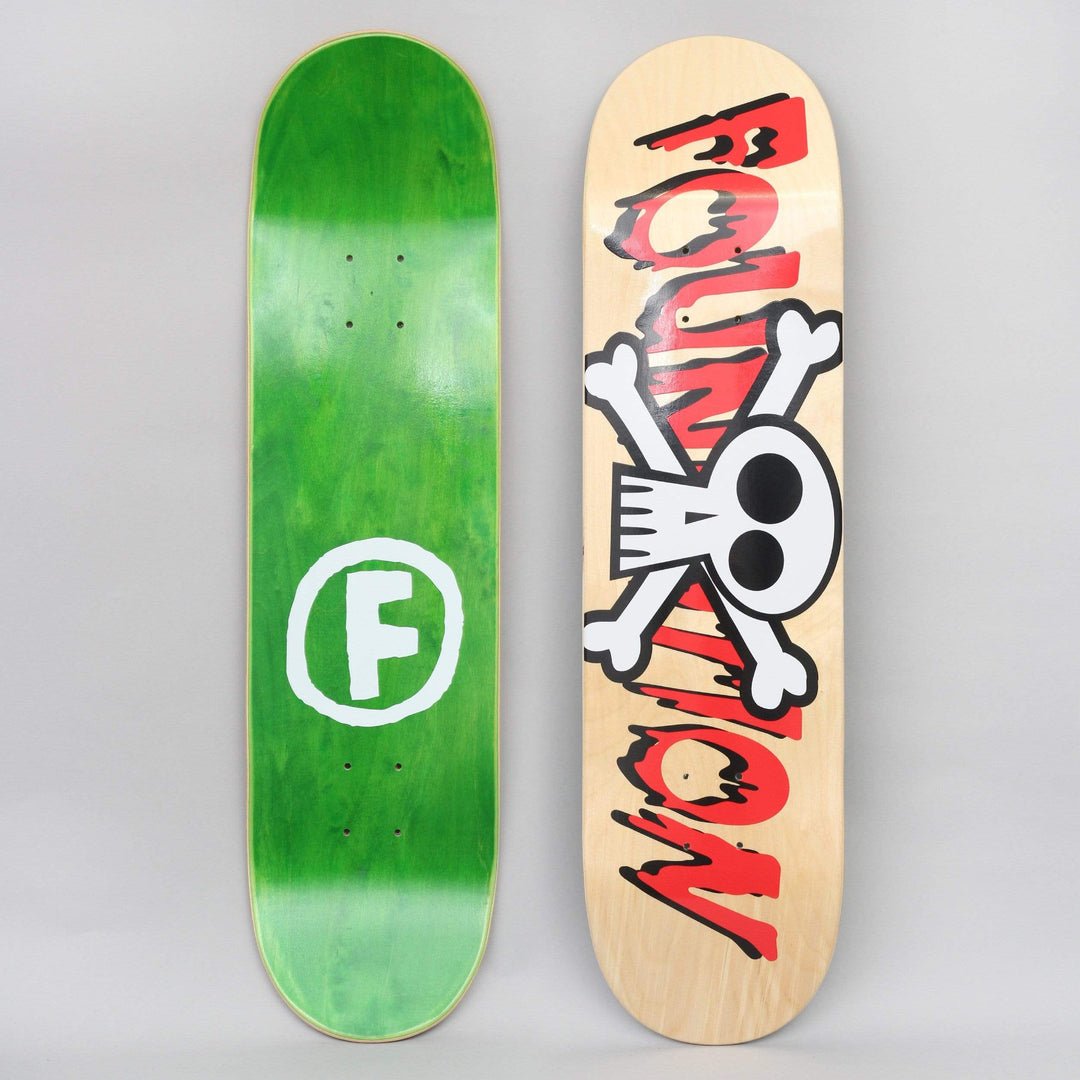 Foundation 8 Crossbones (Natural / Red) deck