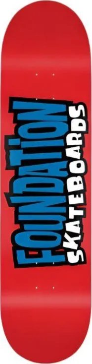 Foundation F SkateBOARADS Logo Team RED deck