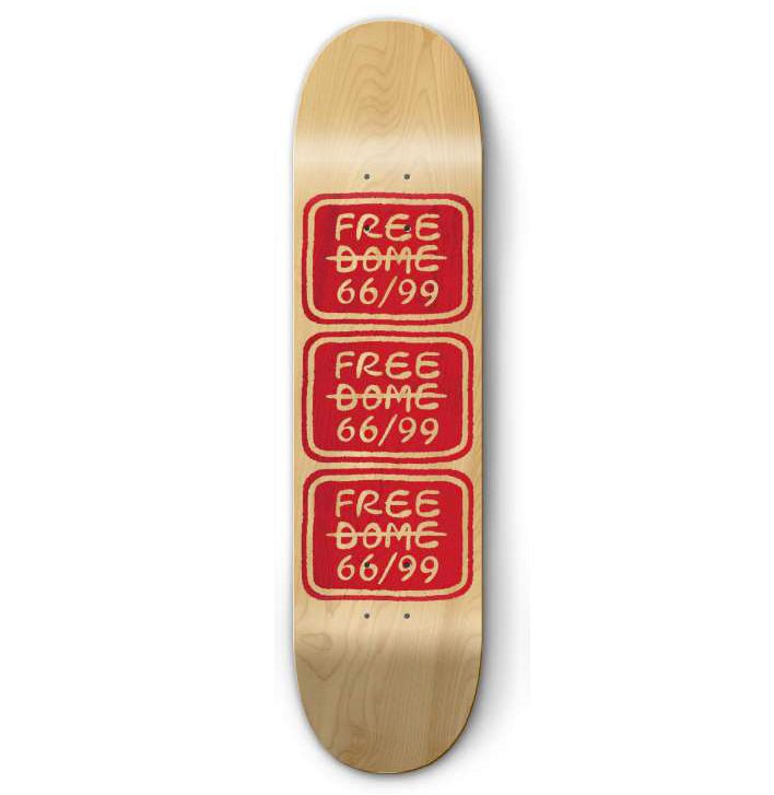 Free Dome Stacked Logo PP (Natural/Red) deck
