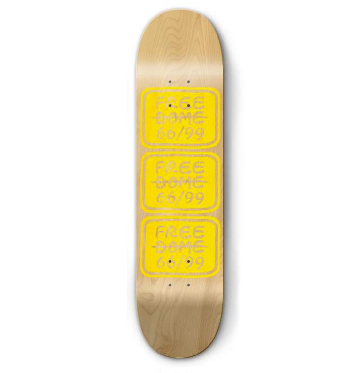 Free Dome Stacked Logo PP (Natural/Yellow) deck