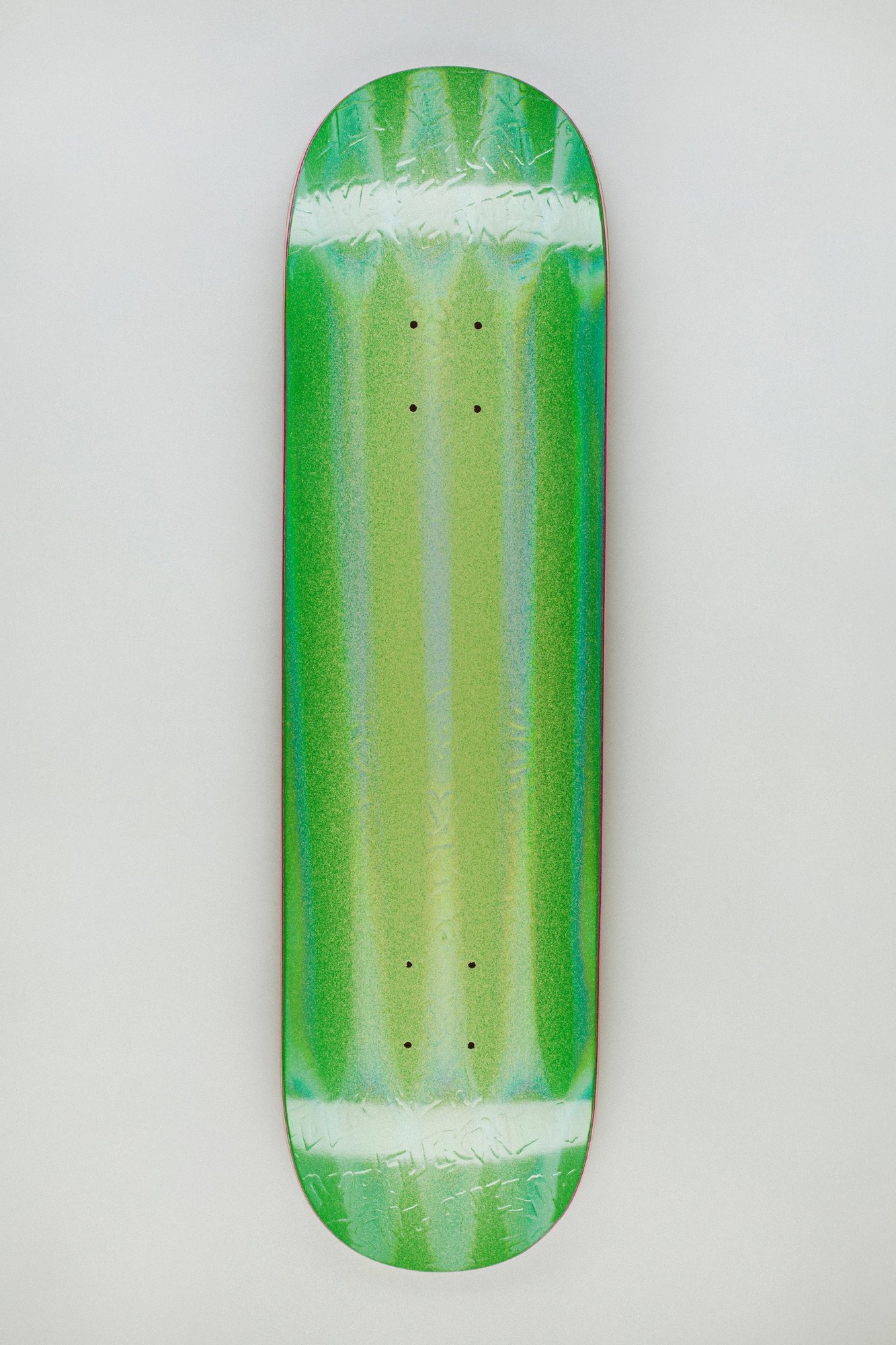 Fucking Awesome Neon Green Stamp Embossed deck