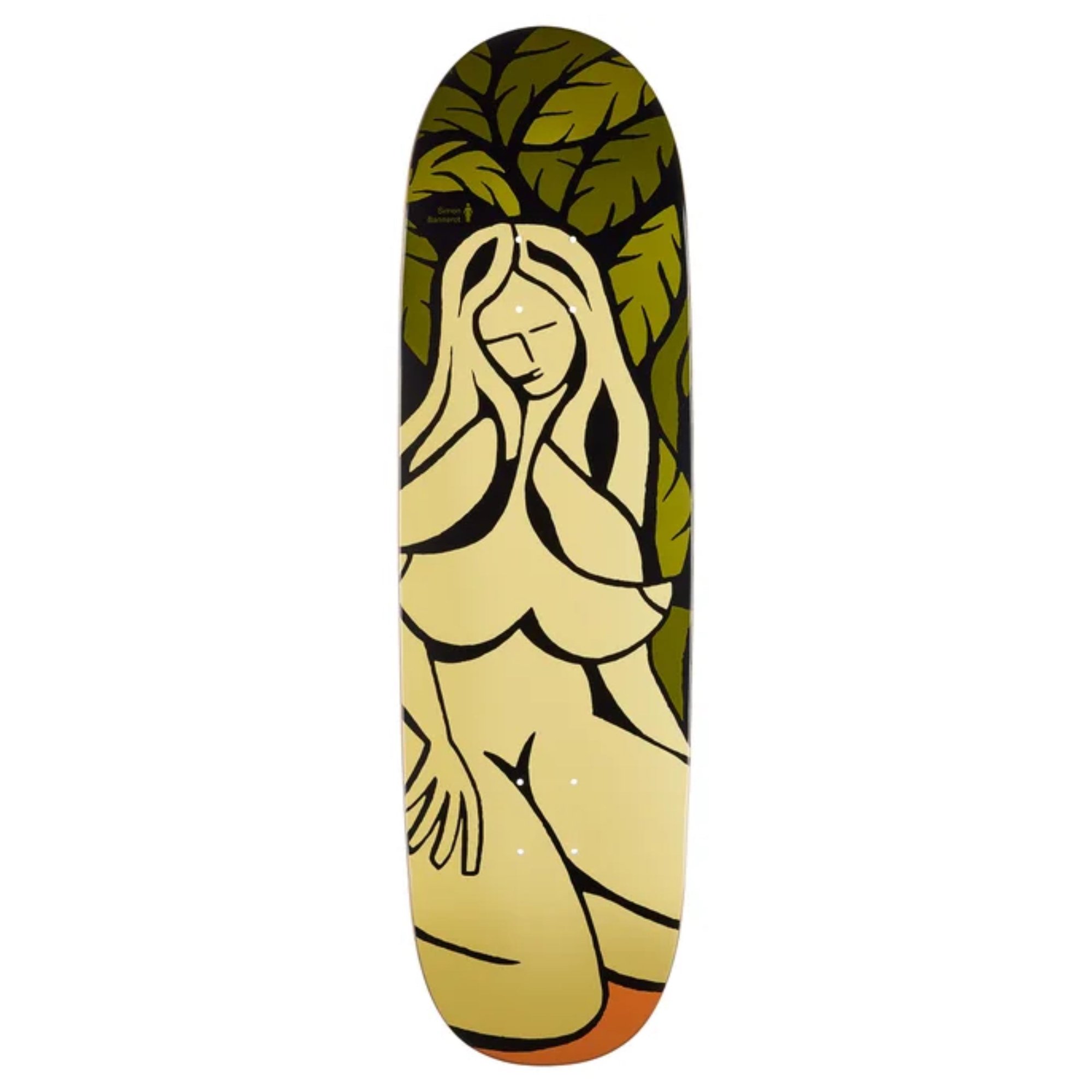 Girl Bannerot Dryad Contemplation Love Seat deck