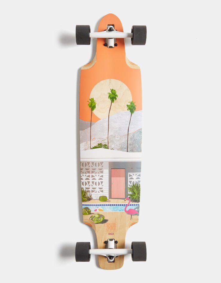 Globe Spearpoint Motel Drop Through Longboard deck