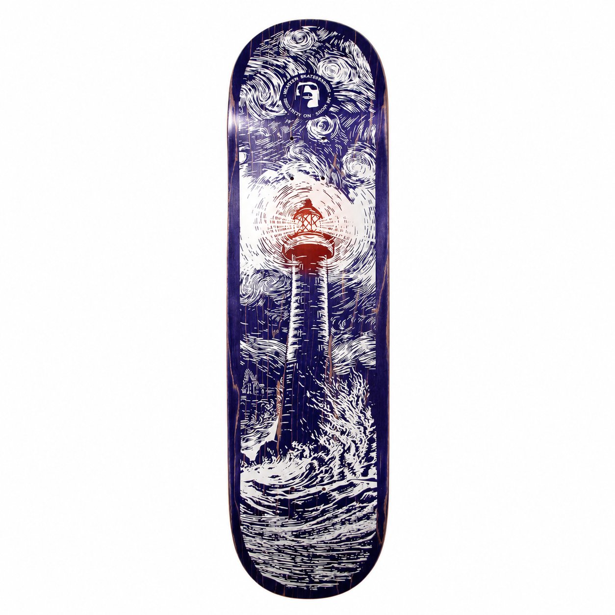 Heathen Lighthouse Blue White Squarehead deck