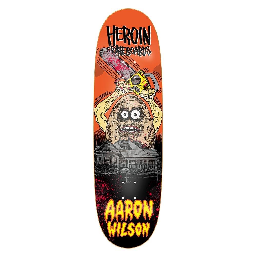 Heroin Aaron Wilson Teggxas Chainsaw Egg Symmetrical (Shaped) deck