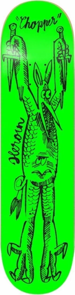 Heroin Chopper JJ Woodcut deck
