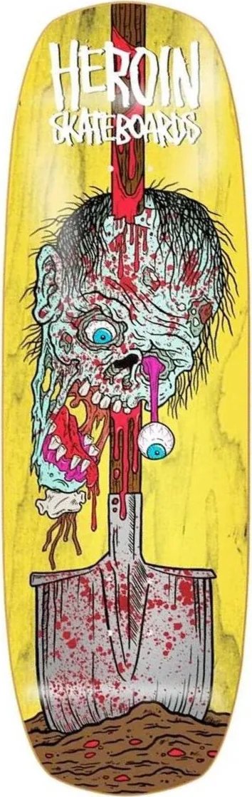 Heroin Double Shovel (Yellow Stain) deck