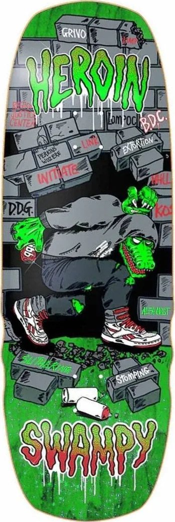 Heroin Swampy Stomp (Green Stain) deck
