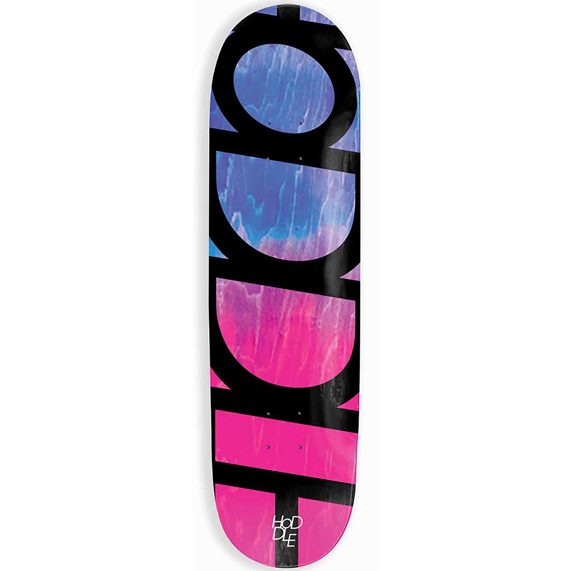 Hoddle Logo Blue/Pink Stain deck