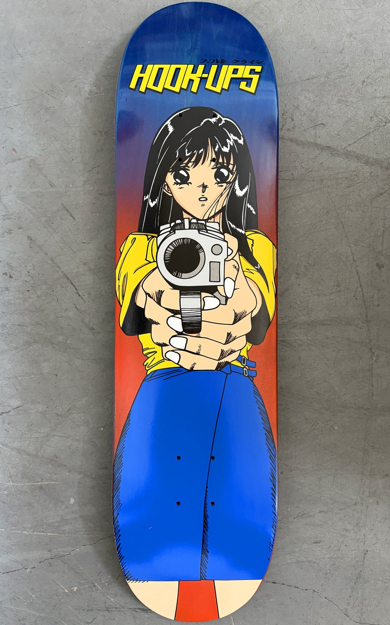 Hook-Ups Barrel of a Gun (Blue/Orange) deck