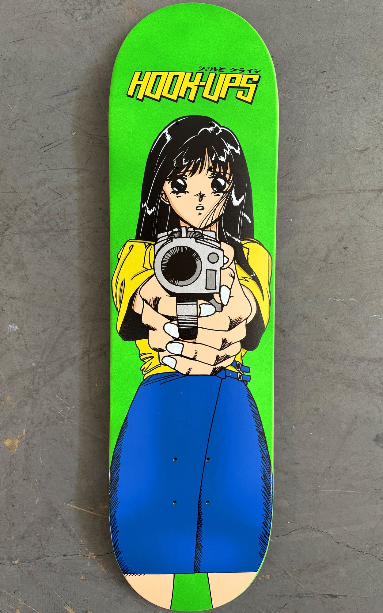 Hook-Ups Barrel of a Gun (Green) deck