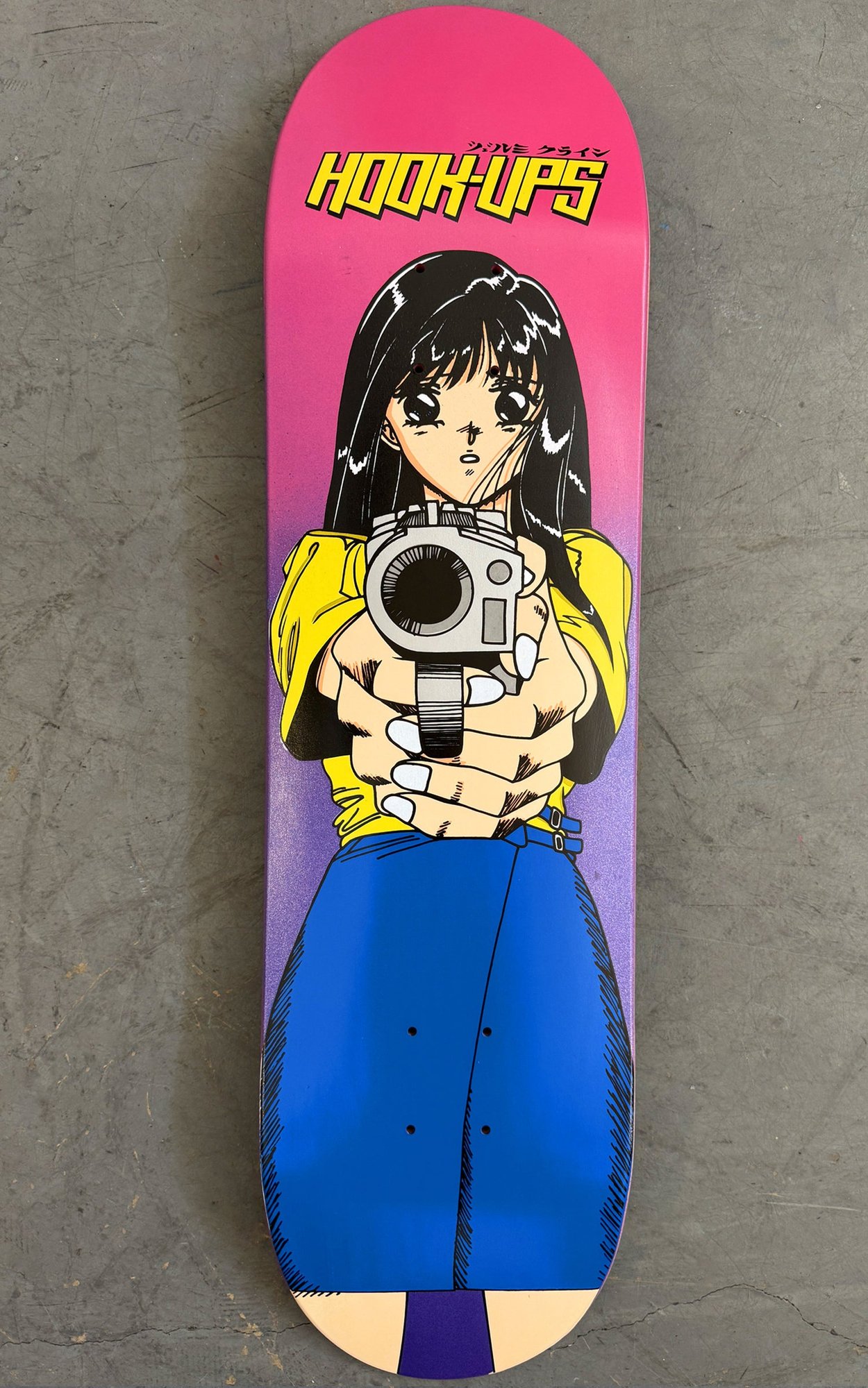Hook-Ups Barrel of a Gun (Metallic Purple/Pink) deck