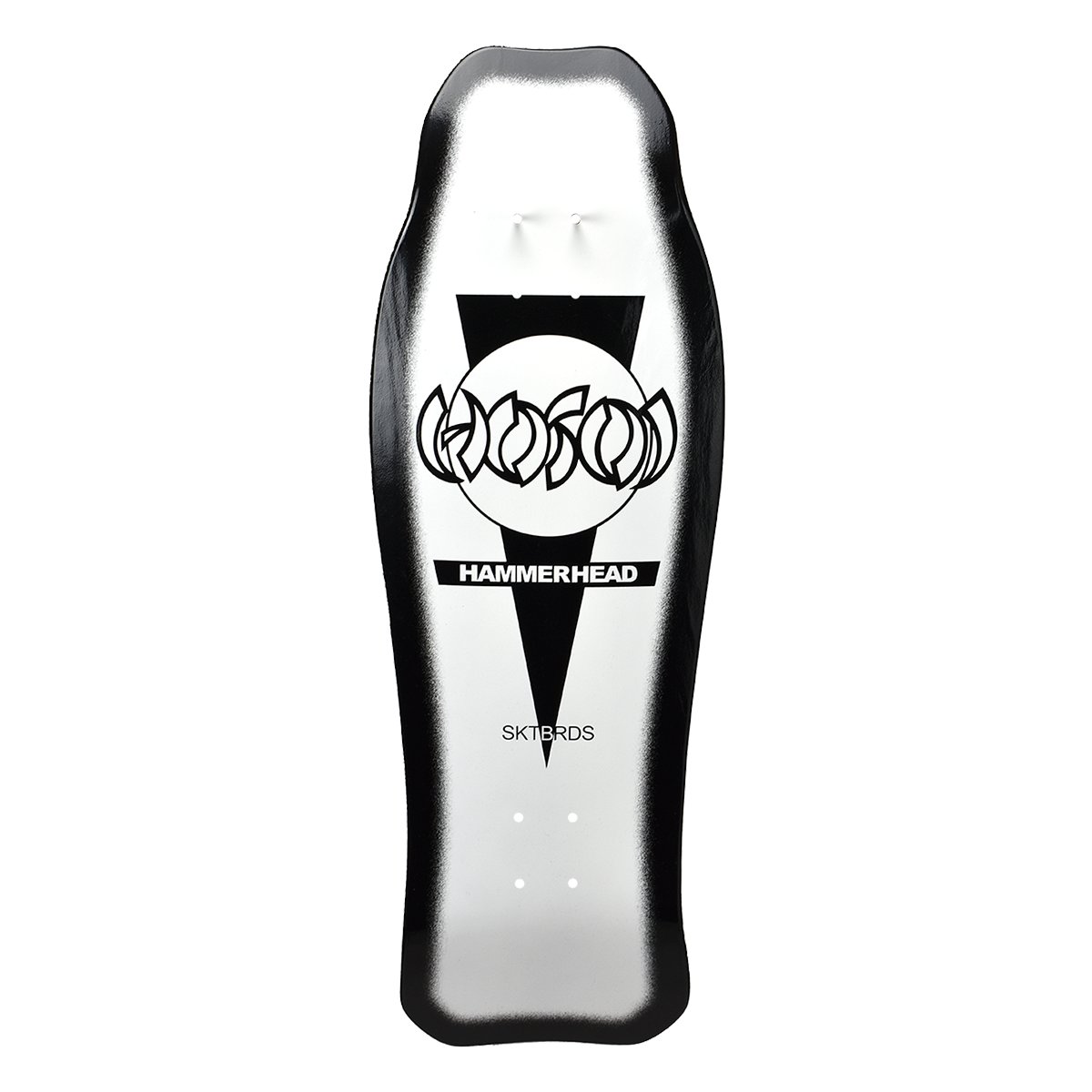Hosoi Hammerhead Double Kick Sunburst (White / Black) deck