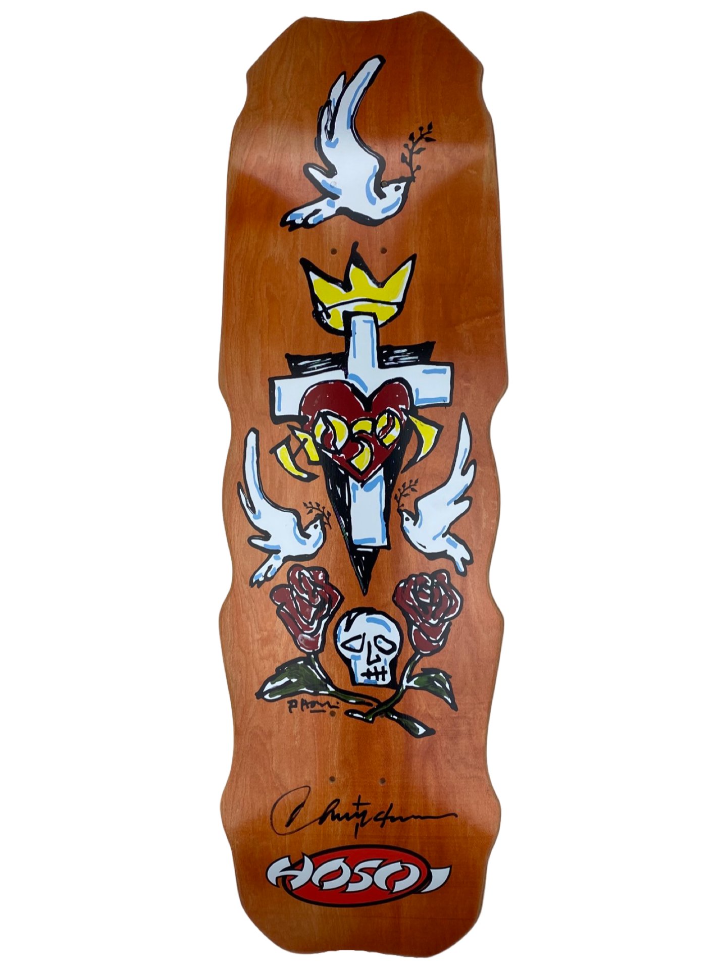 Hosoi Hammerhead Hybrid Orange Stain deck
