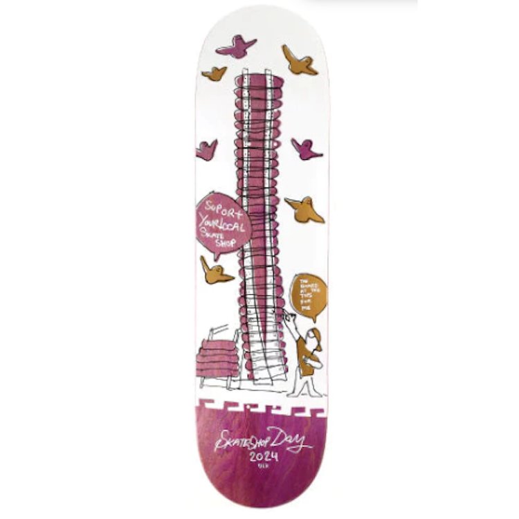 Krooked DLX Shopkeeper X Mark Gonzales Skate Shop Day deck