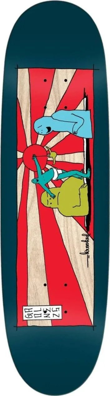 Krooked Gonz Rising Son Custom Shape deck
