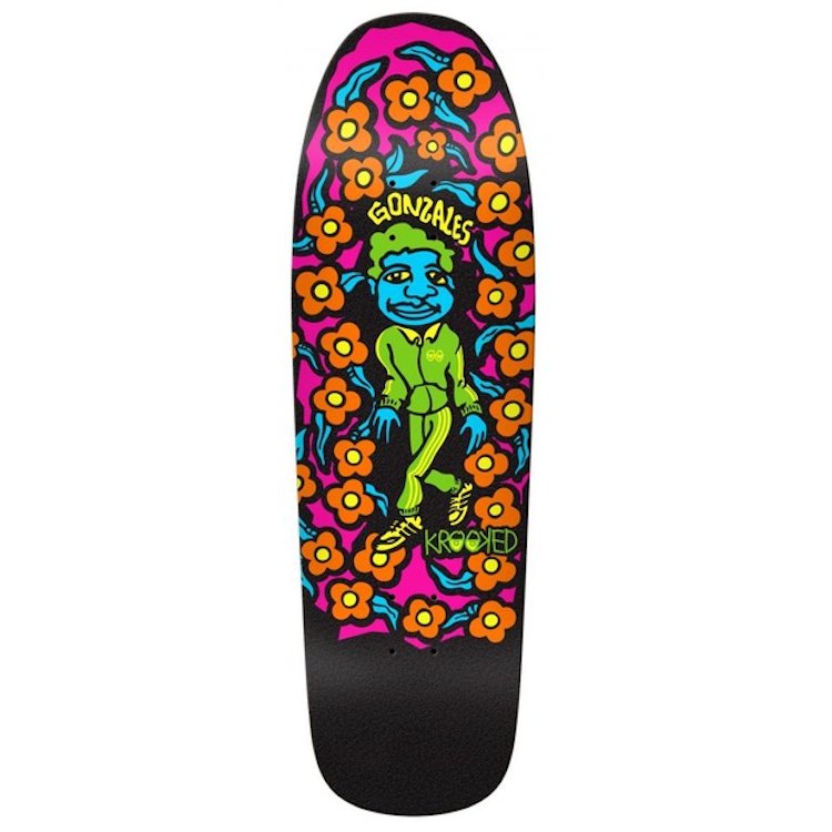 Krooked Gonz Sweatpants Blacklight Custom Shape deck