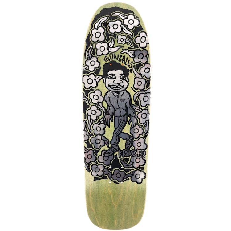 Krooked Gonz Sweatpants Custom Shape (Foil) deck