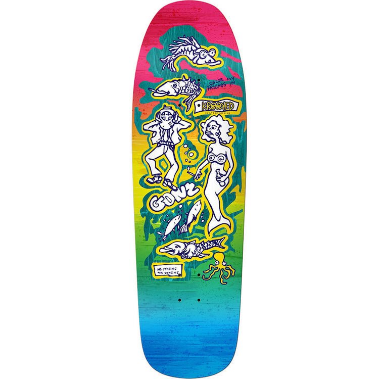 Krooked Mark Gonzales (Gonz) Colour My Friends LTD Release Blind Bag deck