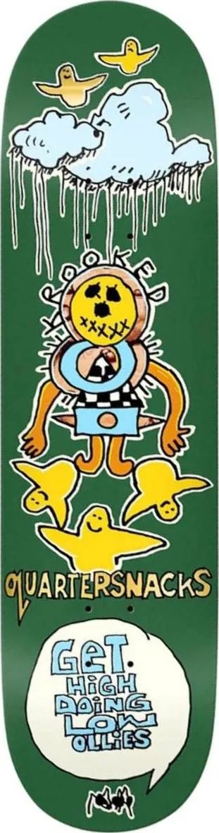 Krooked Quarter Snacks Get High (Olive) deck