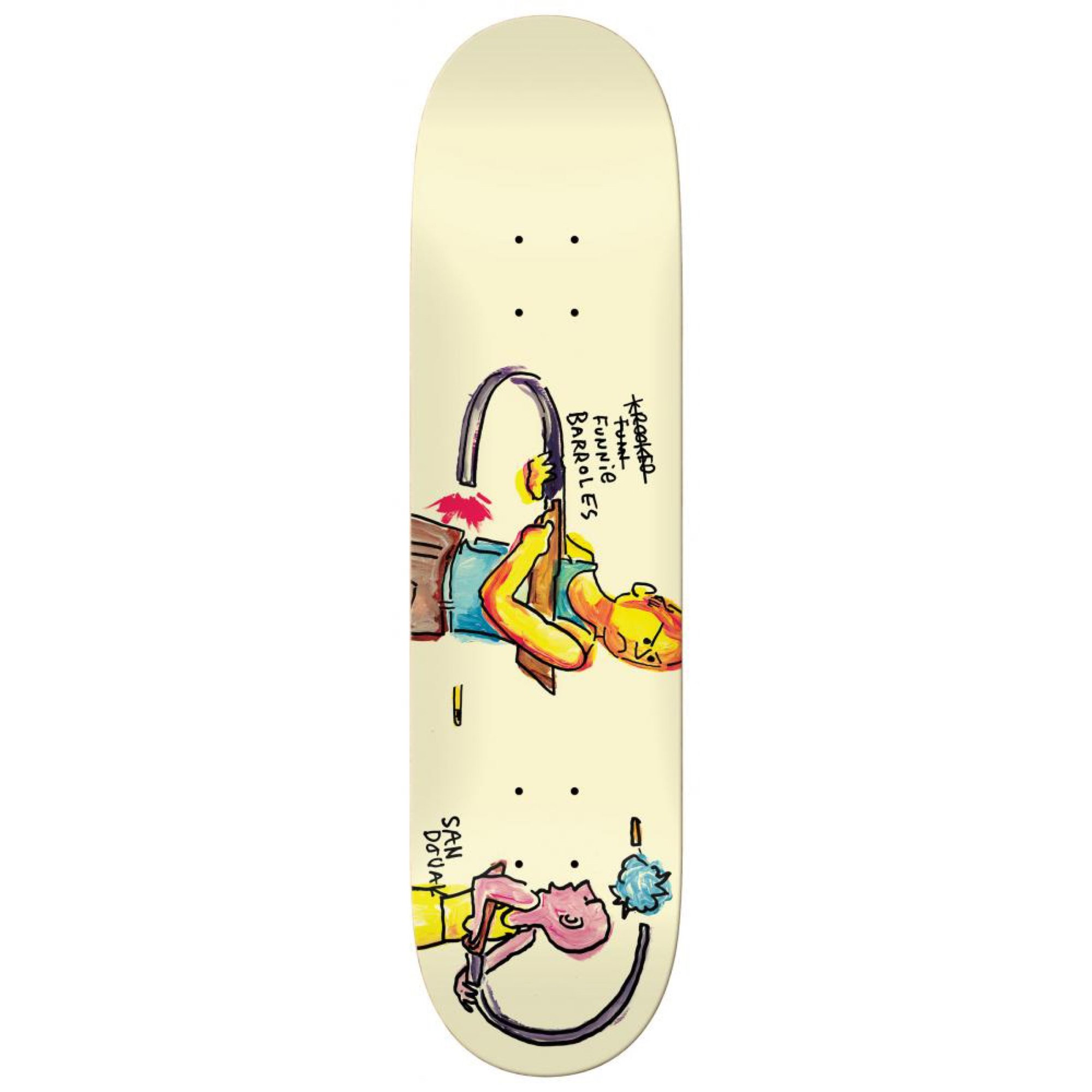 Krooked Sandoval Funnie Barroles (Cream) deck